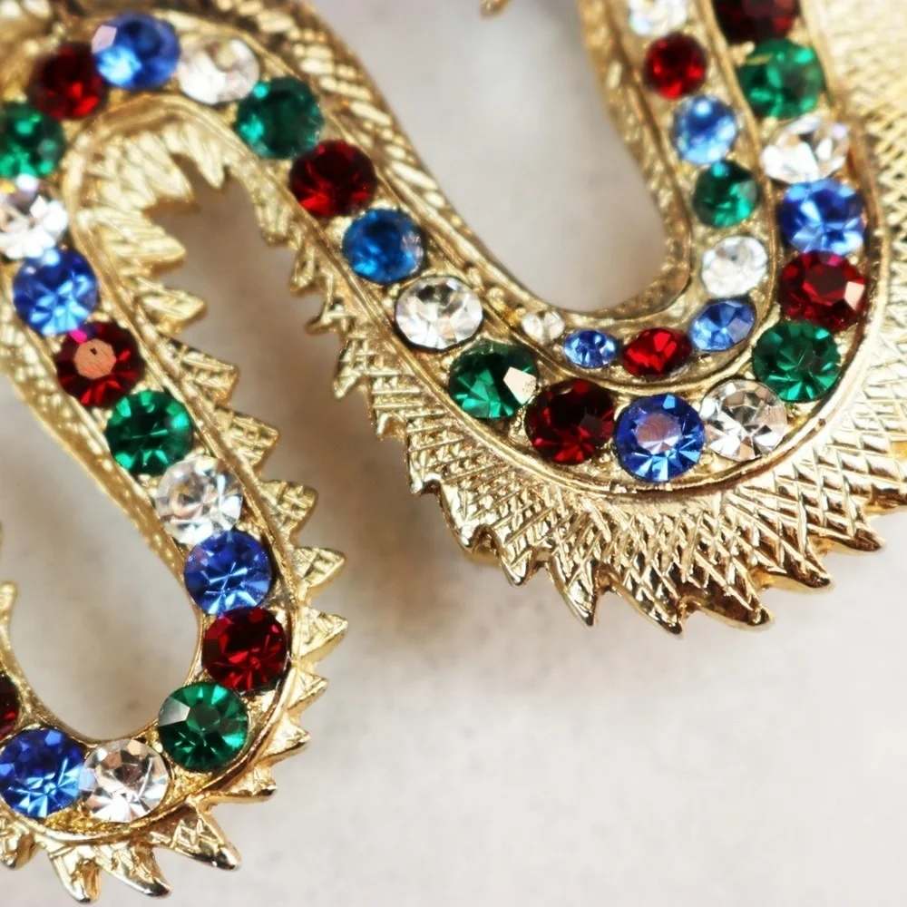 LUNAR NEW YEAR Crystal Encrusted Dragon Brooch 🌙